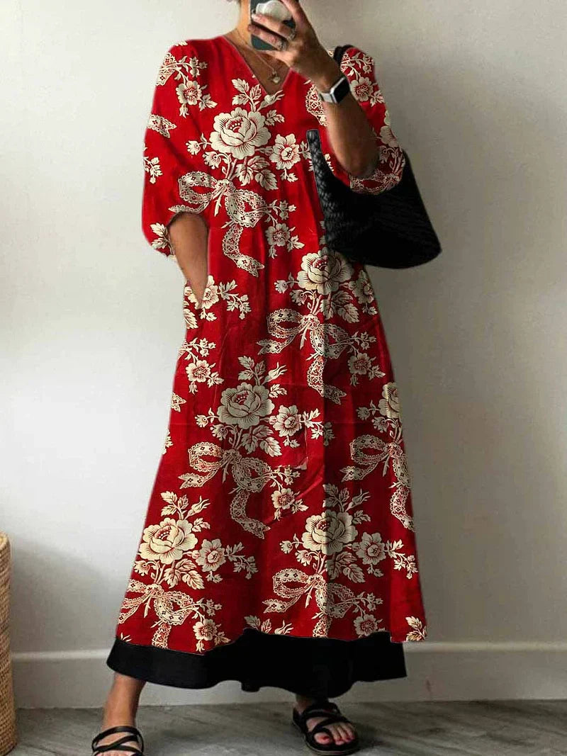 Julia | Elegante Geprinte Jurk