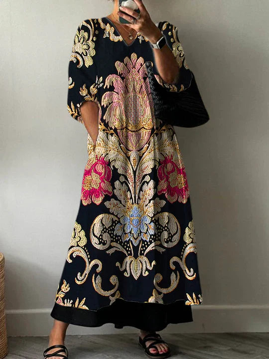 Clara | Elegante Print Jurk