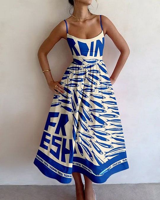 Hadleigh | Kustmarkt Midi-jurk