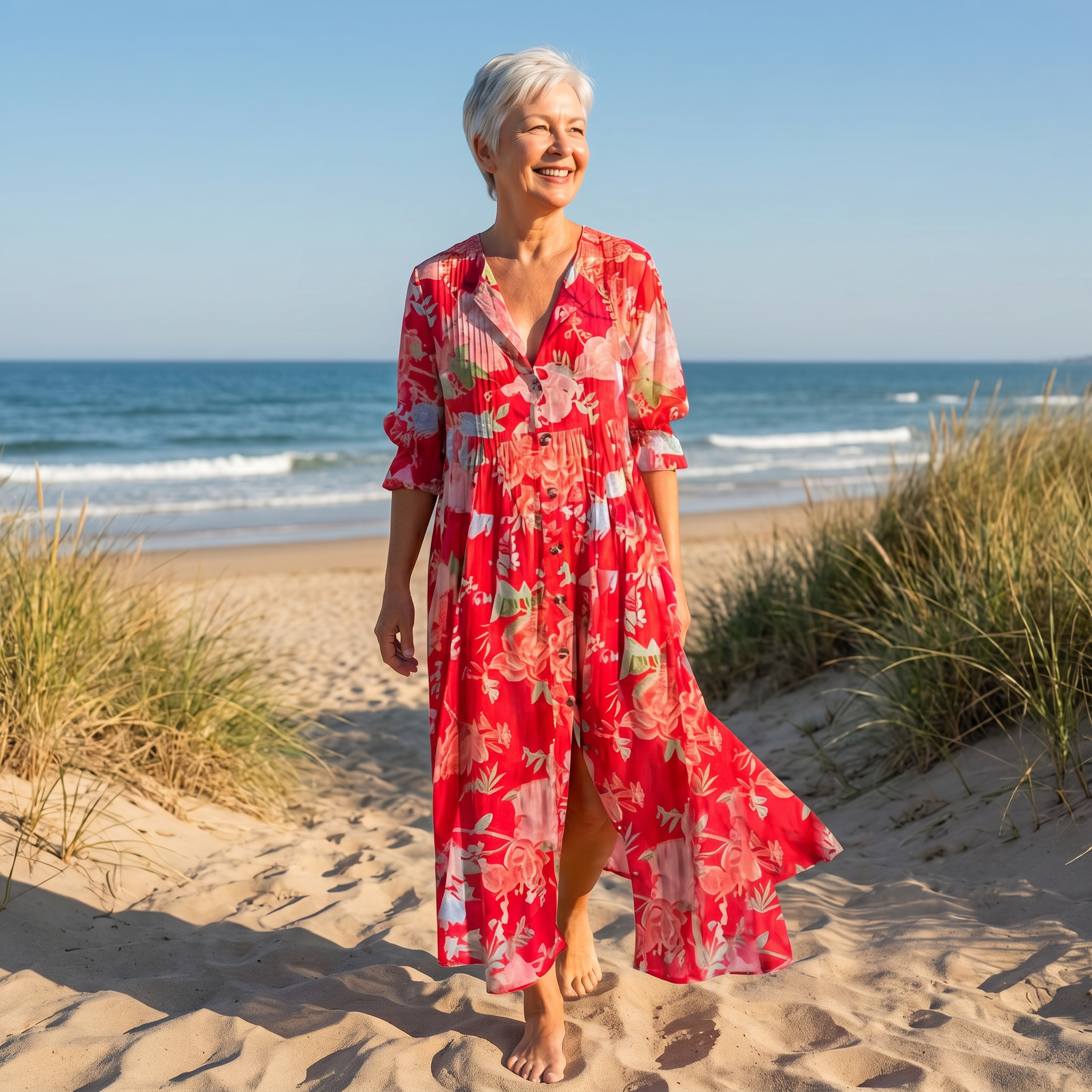 Kaeslyn | Stralende Bloem Maxi Jurk
