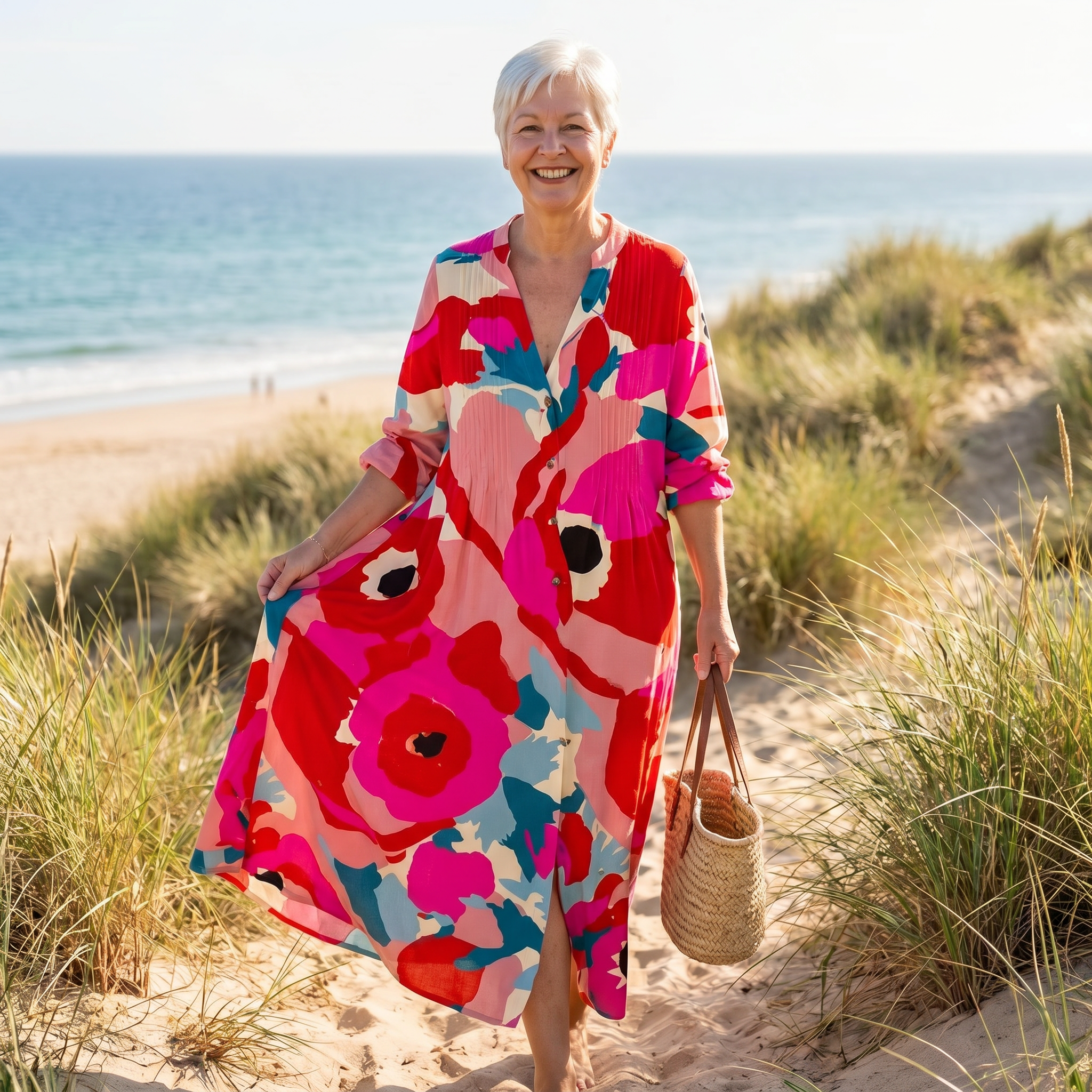 Noraya | Stralende Bloem Maxi Jurk