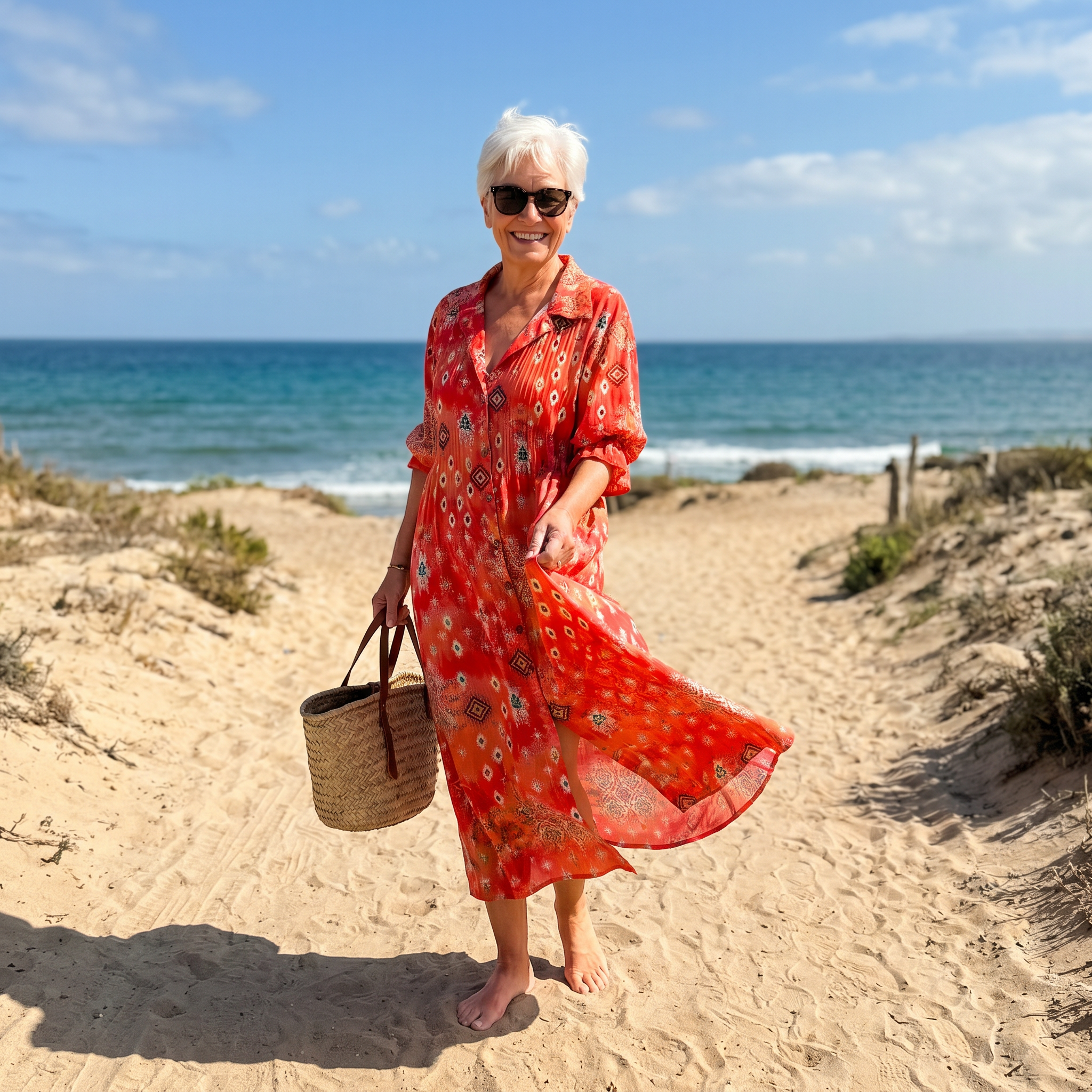 Tavira | Stralende Bloem Maxi Jurk