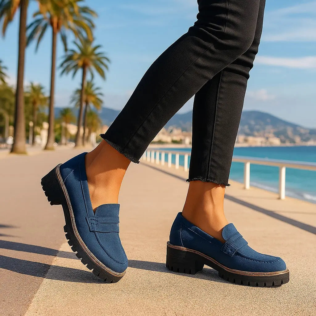 Nadia | Tijdloze Loafers van Suède