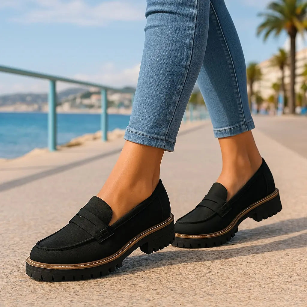 Nadia | Tijdloze Loafers van Suède