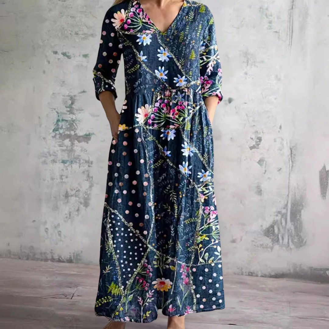 Linda™ | Bloemige Zomerjurk