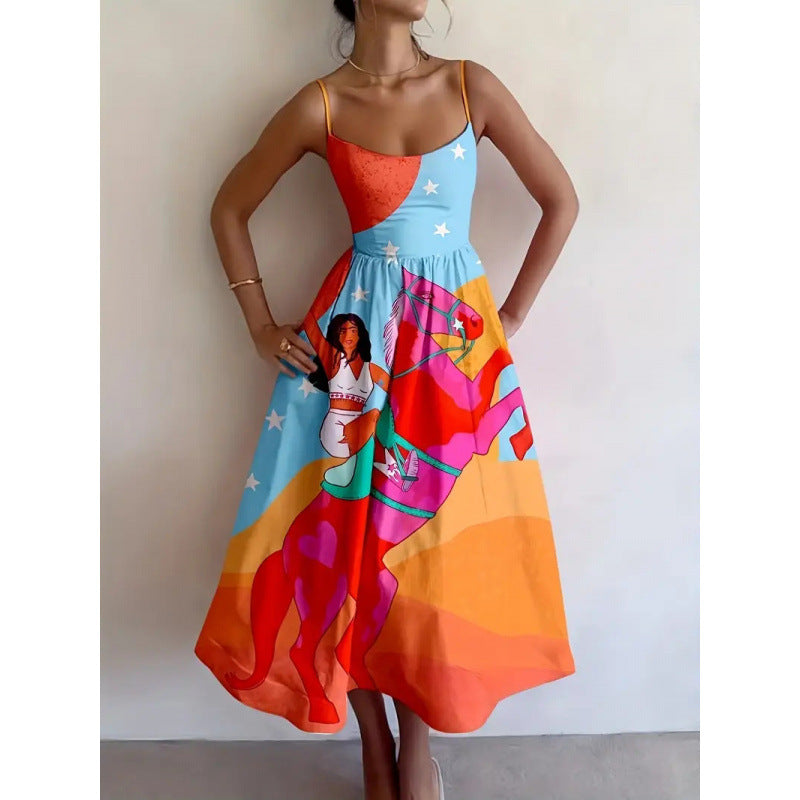 Solavienne | Sunset Muse Midi Jurk