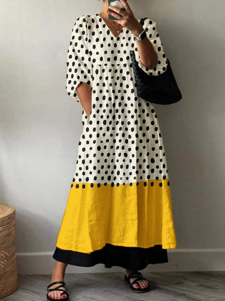 Anna | Elegante Geprinte Jurk