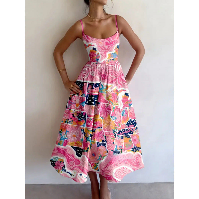 Rosavelle | Blush Garden Midi Jurk