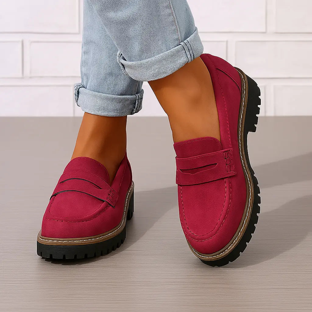 Nadia | Tijdloze Loafers van Suède