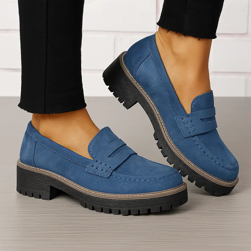 Nadia | Tijdloze Loafers van Suède