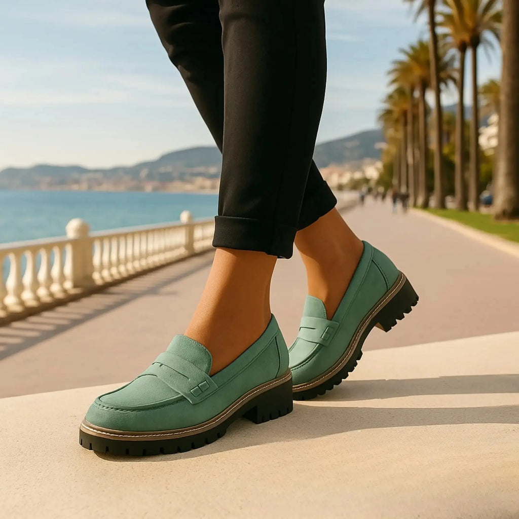 Nadia | Tijdloze Loafers van Suède